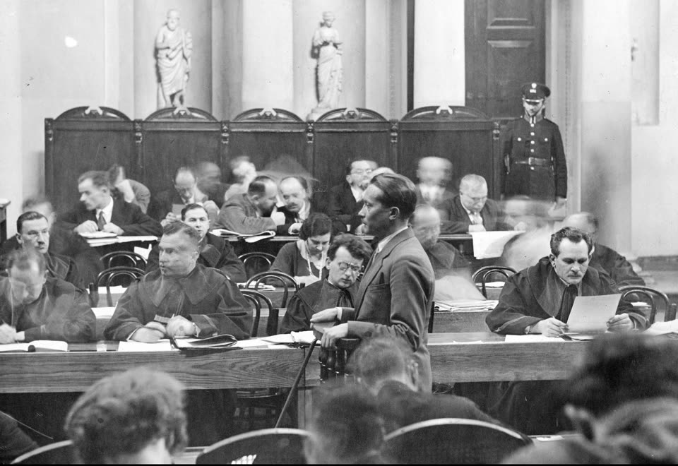 Tomasz Silarski składa zeznania w procesie brzeskim, 1931–1932